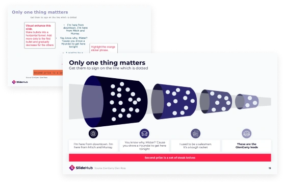 Visual enhancement example with input and ouput slide