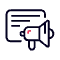 Speaker phone icon symbolizing marketing