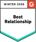 G2 Best Relationship badge 2025