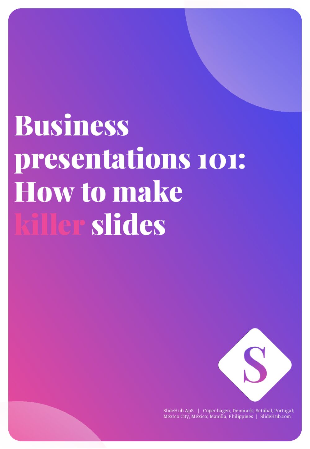 How To Make Killer Slides ebook cover