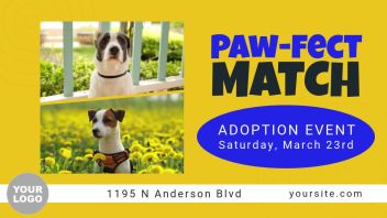 Image For PET ADOPTION Pets Video Ad