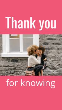 THANK YOU MOM - Mother's Day Video Card