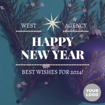 BEST WISHES - New Year's Video Card