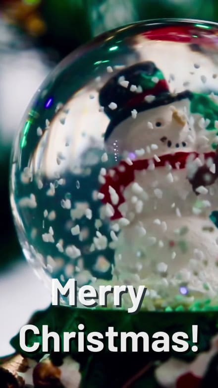 SNOW GLOBE CARD at 1 seconds