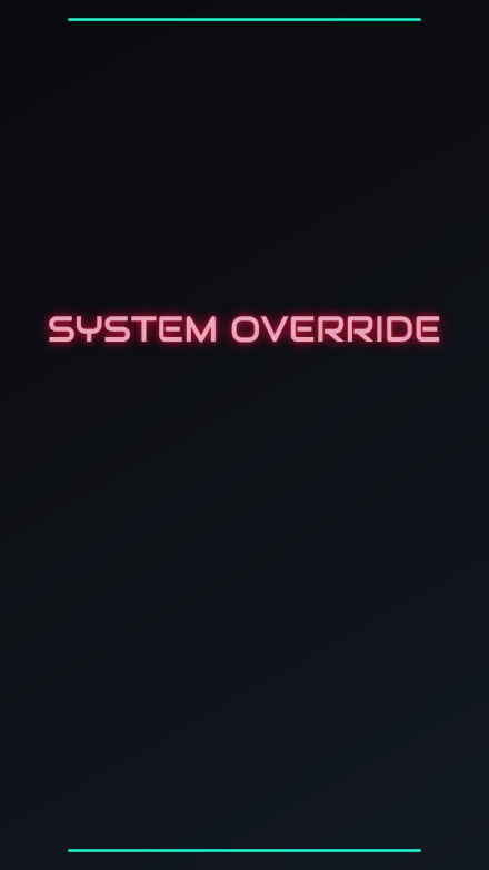 SYSTEM OVERRIDE at 1 seconds