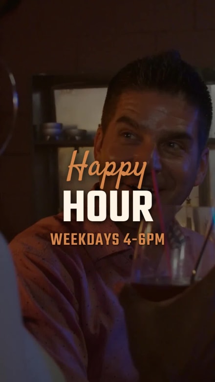 HAPPY HOUR SPECIALS at 1 seconds