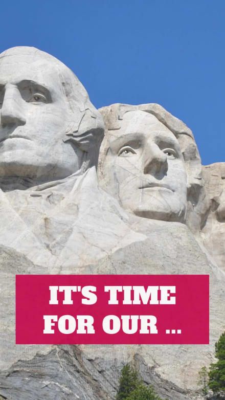 PRESIDENT'S DAY at 1 seconds