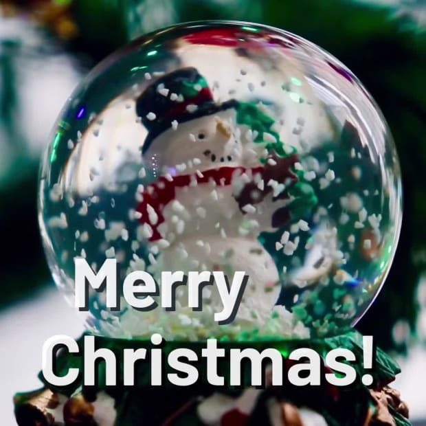SNOW GLOBE CARD at 1 seconds