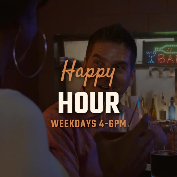 HAPPY HOUR SPECIALS at 1 seconds