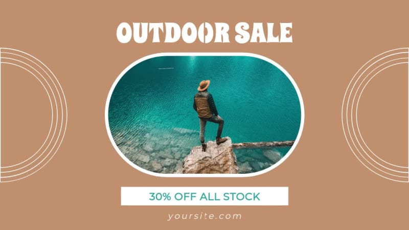OUTDOOR SALE WIDE at 2 seconds