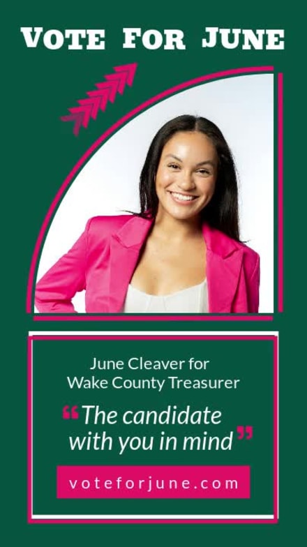 VOTE FOR JUNE at 10 seconds