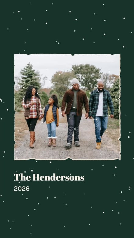 HOLIDAY PHOTO CARD at 10 seconds