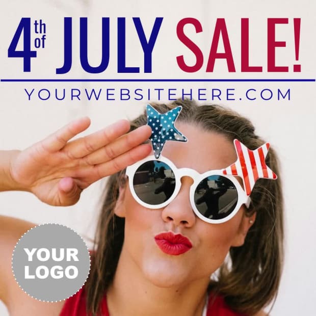 4TH OF JULY SALE at 10 seconds
