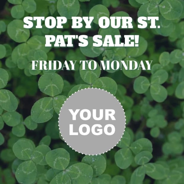 ST. PAT'S SALE! at 11 seconds