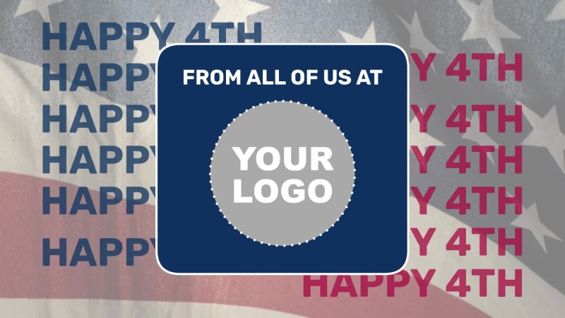 HAPPY 4TH at 11 seconds