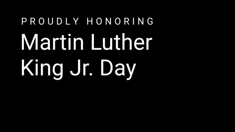 MLK DAY at 12 seconds