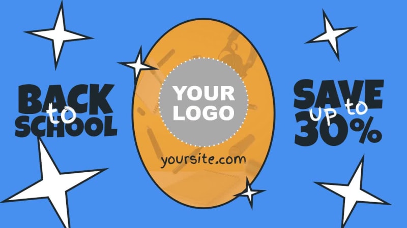 BACK TO SCHOOL at 12 seconds