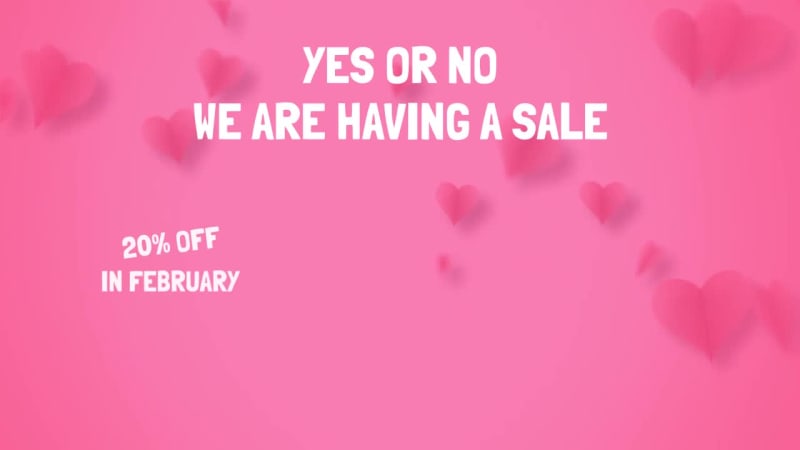 LOVE IS IN THE AIR at 12 seconds