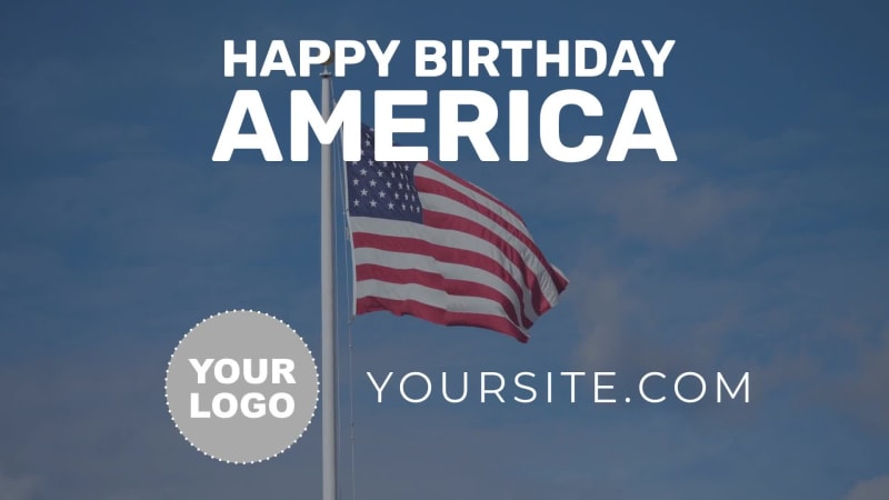 HAPPY BIRTHDAY USA at 12 seconds