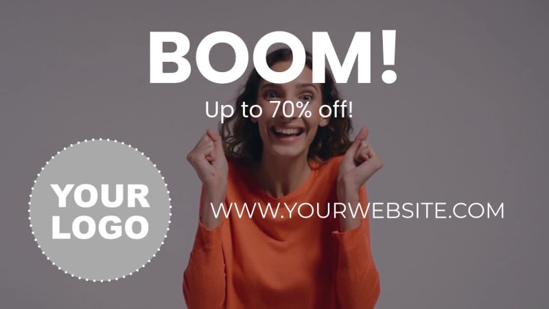 BOOM SALE at 13 seconds