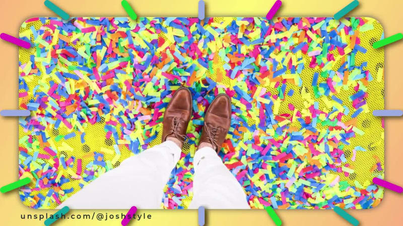 COLORFUL SLIDESHOW at 16 seconds