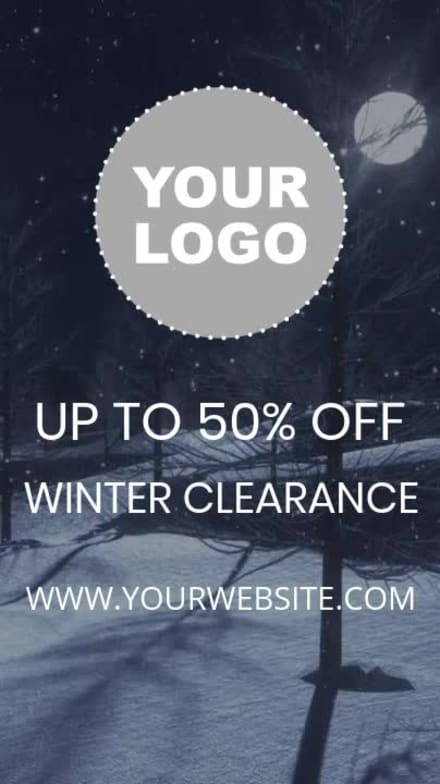WINTER CLEARANCE at 17 seconds