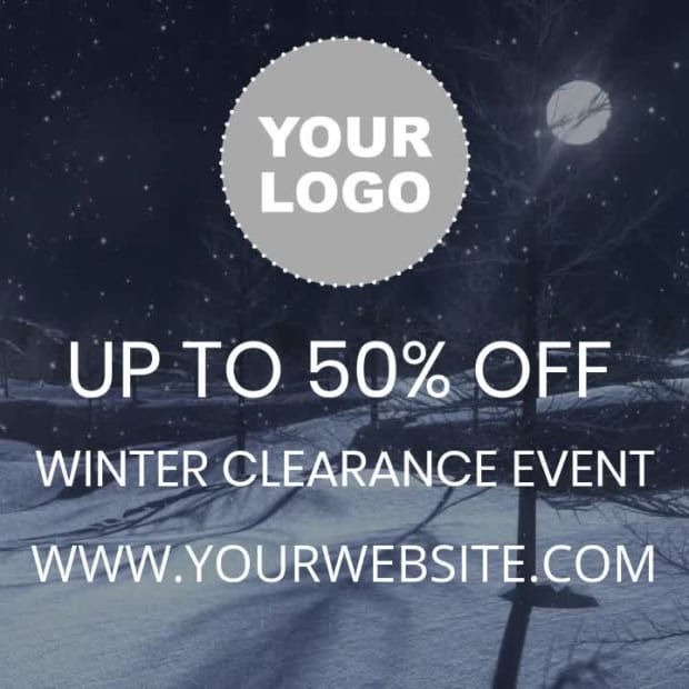 WINTER CLEARANCE at 17 seconds