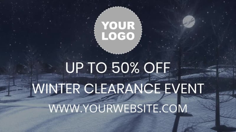WINTER CLEARANCE at 17 seconds