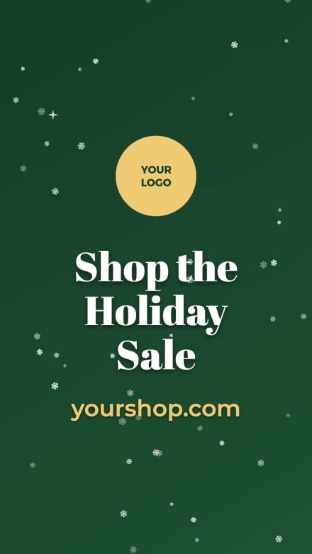 SNOWFALL HOLIDAY SALE at 18 seconds