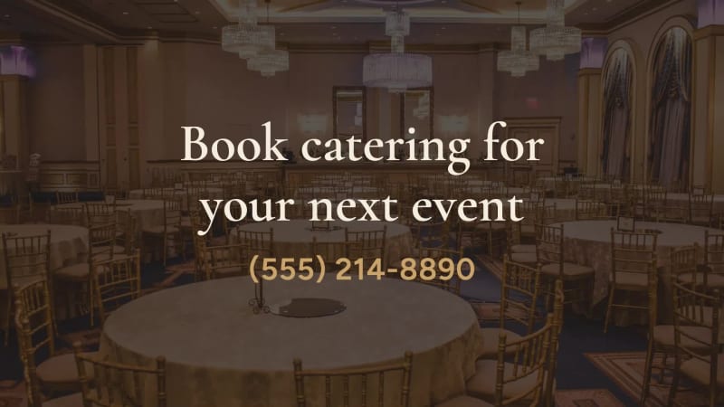 CATERING at 18 seconds