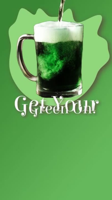 GET YOUR GREEN ON at 2 seconds