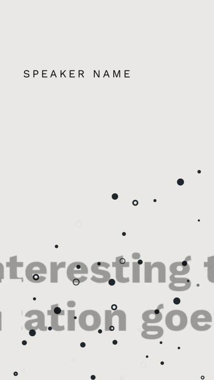 MINIMALIST ANNOUNCEMENT at 2 seconds