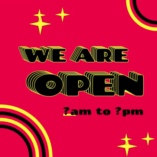 WE ARE OPEN at 2 seconds