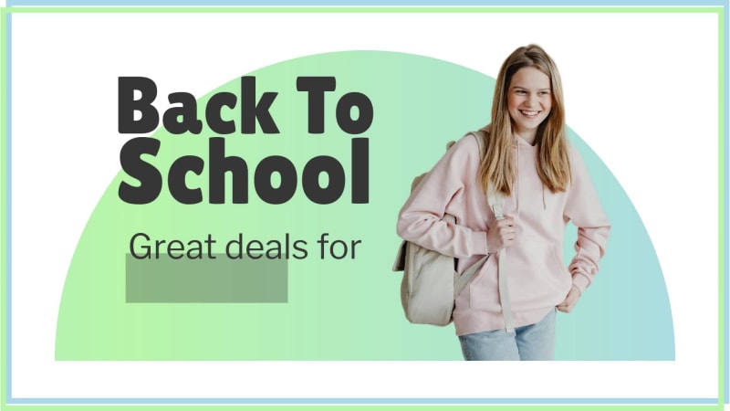 BACK TO SCHOOL DEALS at 2 seconds