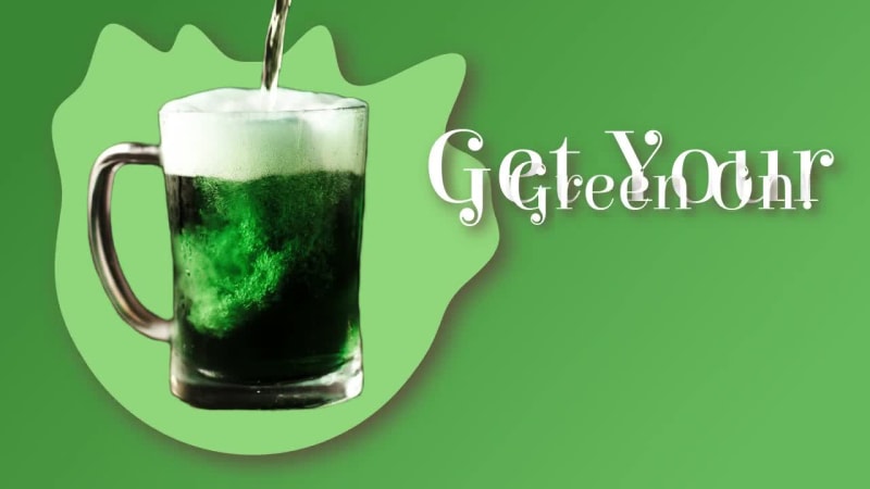 GET YOUR GREEN ON at 2 seconds