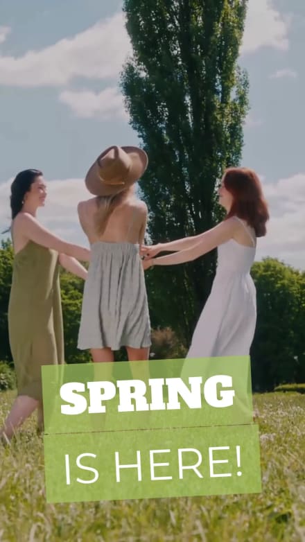 SPRING IS HERE at 2 seconds