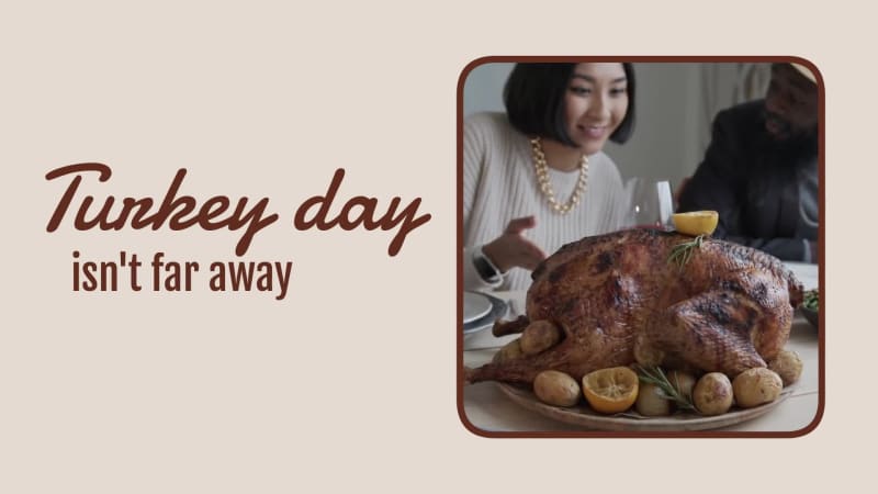 TURKEY DAY MENU at 2 seconds