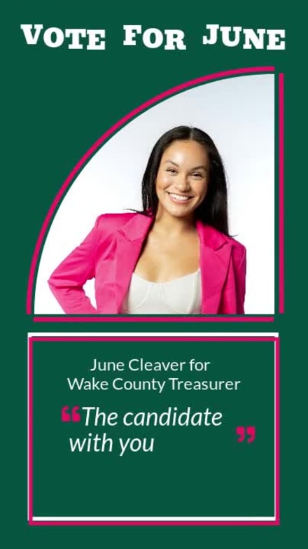 VOTE FOR JUNE at 3 seconds