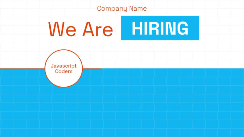 WE ARE HIRING at 3 seconds