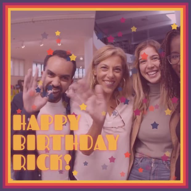 BIRTHDAY STARS at 3 seconds