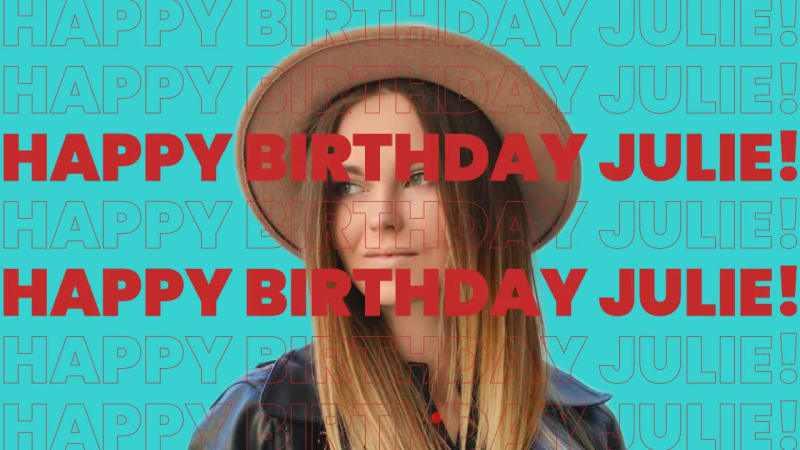 BIRTHDAY GREETING at 3 seconds
