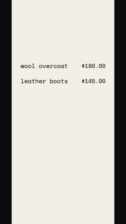 THE RECEIPT at 3 seconds