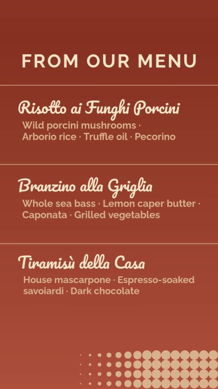 LA BELLA CUCINA at 20 seconds
