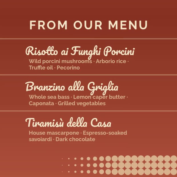 LA BELLA CUCINA at 20 seconds