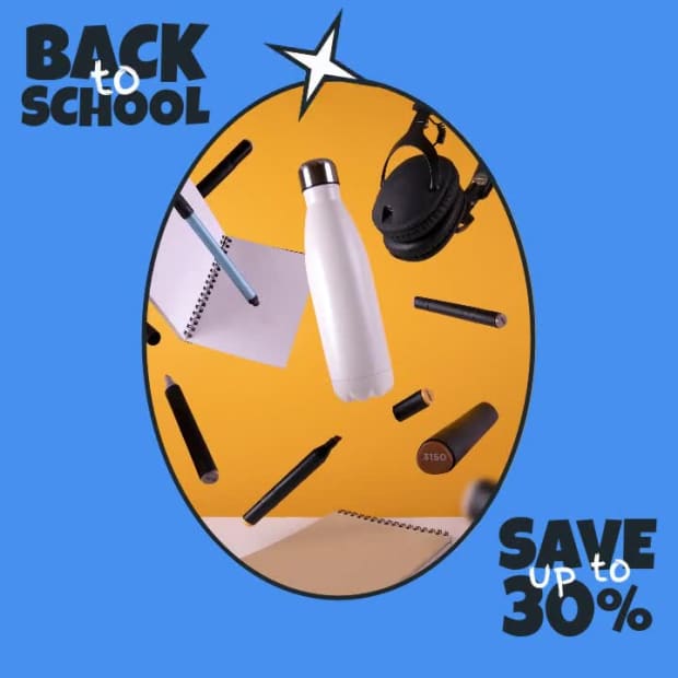 BACK TO SCHOOL at 3 seconds