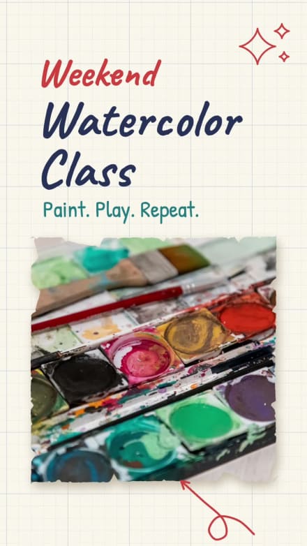 WATERCOLOR CLASS at 3 seconds