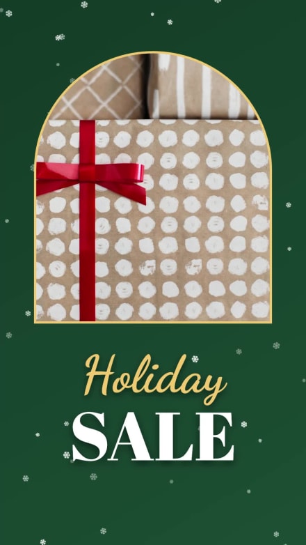 SNOWFALL HOLIDAY SALE at 3 seconds
