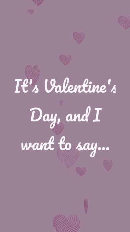 VALENTINE'S MESSAGE at 3 seconds