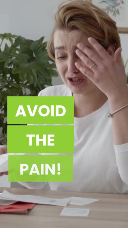 AVOID THE PAIN at 3 seconds