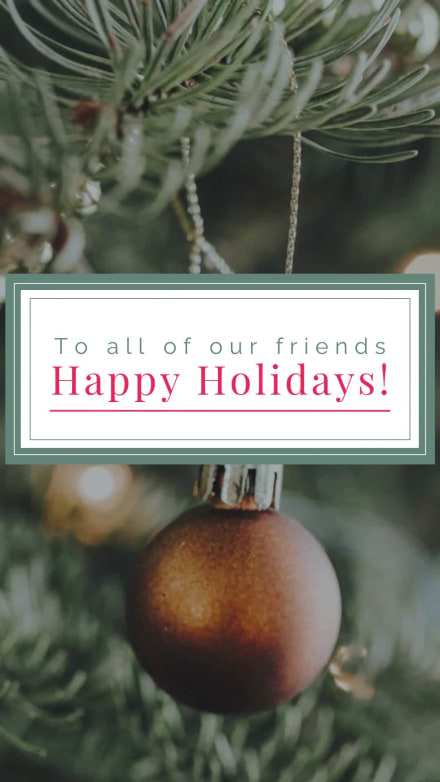 HAPPY HOLIDAYS at 3 seconds